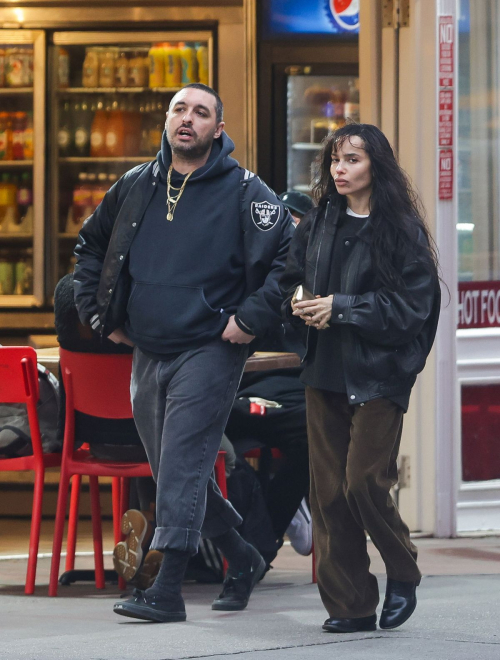 Zoe Kravitz out with friend New York City, April 2025