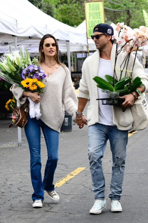 Alessandra Ambrosio and Buck Palmer Shopping in Los Angeles, May 2025