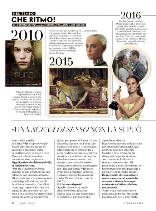 Alicia Vikander in Vanity Fair Italy, June 2025 3