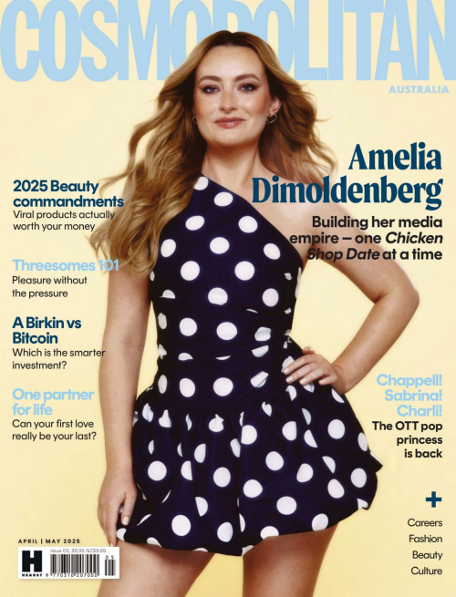 Amelia Dimoldenberg in Cosmopolitan Australia, May 2025