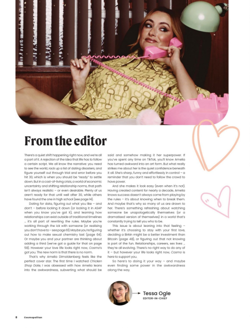 Amelia Dimoldenberg in Cosmopolitan Australia, May 2025 14