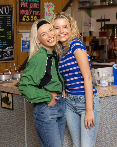 Cait Fitton and Sydney Martin in Inside Soap Magazine, May 2025 6