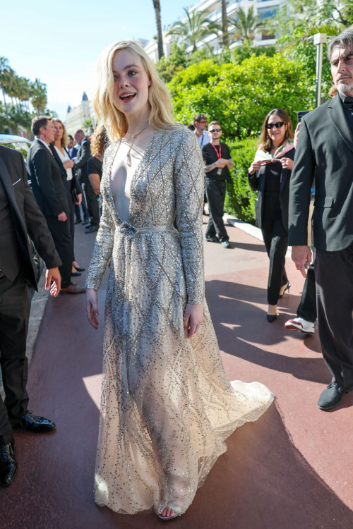 Elle Fanning Leaves Martinez Hotel Cannes, May 2025 4