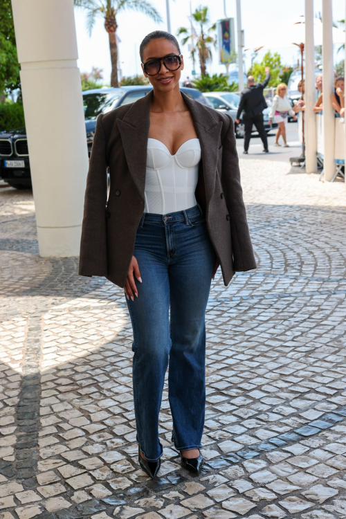 Flora Coquerel Leaves Martinez Hotel Cannes, May 2025