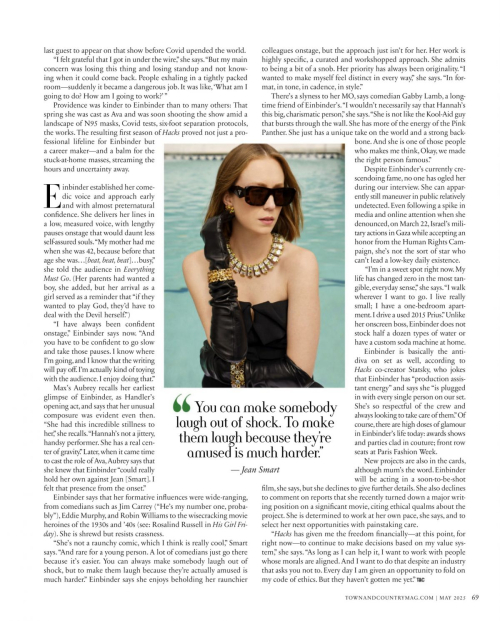 Hannah Einbinder in Town and Country Magazine, May 2025 1
