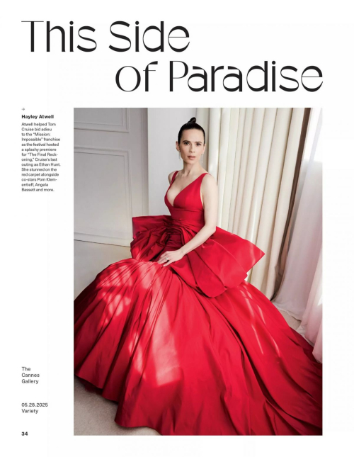 Hayley Atwell in Variety magazine editorial, May 2025