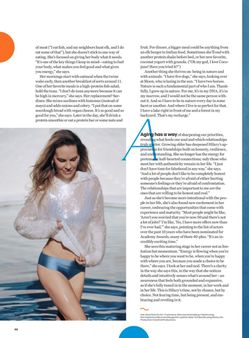 Hilary Swank in Women’s Health Magazine, Spring 2025 2