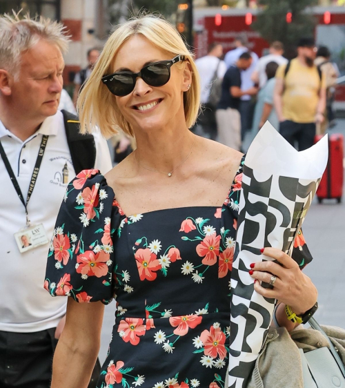 Jenni Falconer Floral Dress in London, April 2025 3