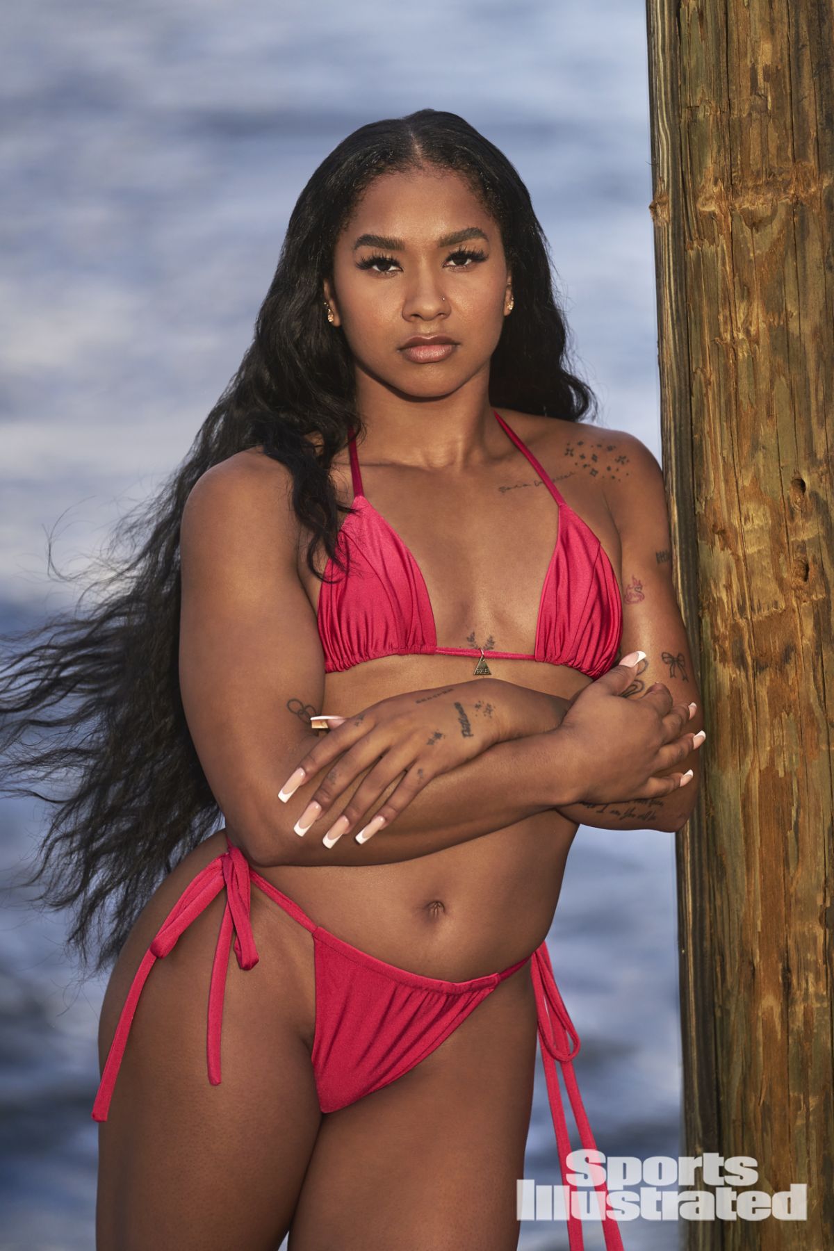 Jordan Chiles for Sports Illustrated Swim Spread, May 2025