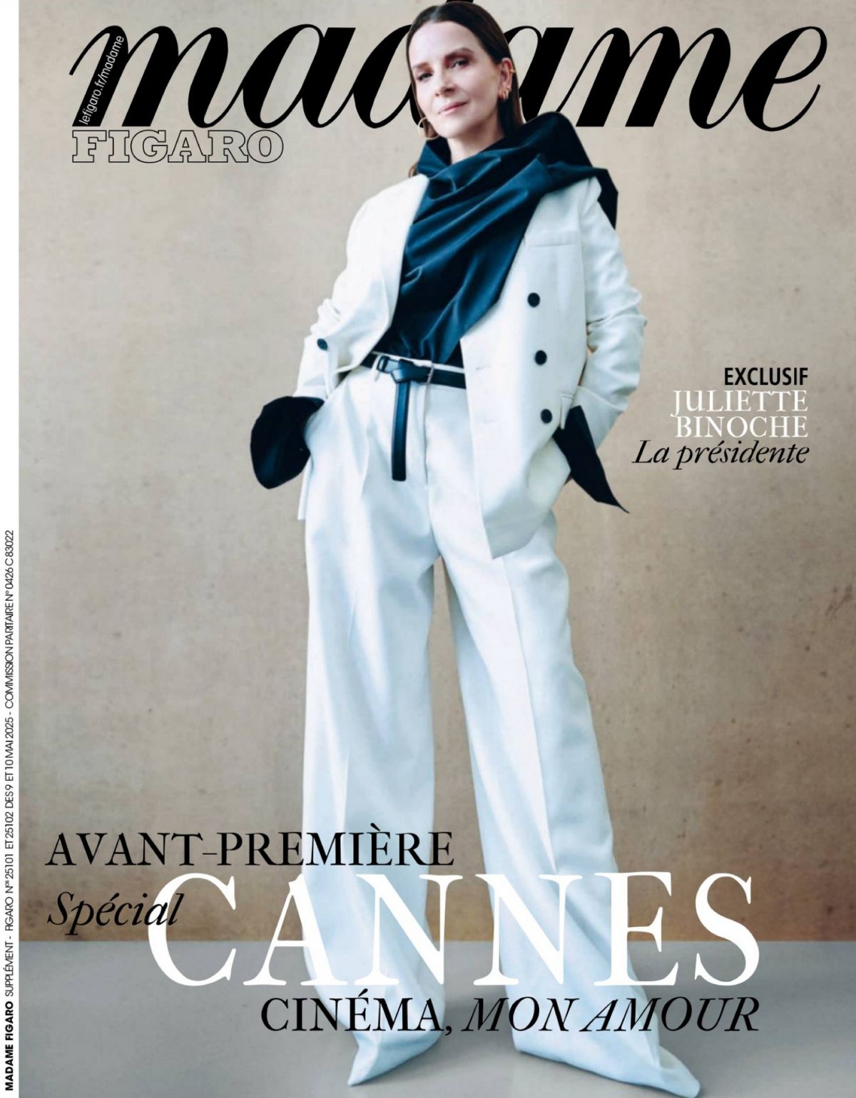 Juliette Binoche in Madame Figaro, May 2025
