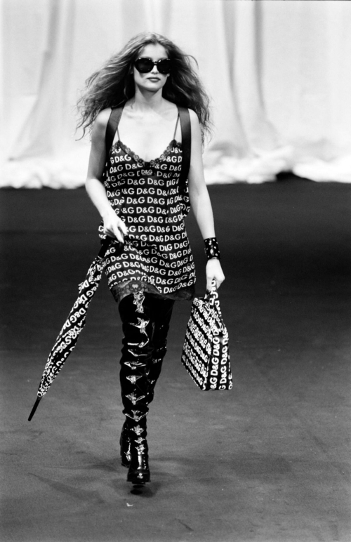 Laetita Casta at D&G Ready to Wear Show, March 1995 9