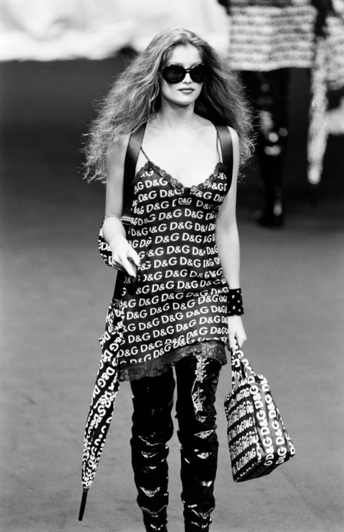 Laetita Casta at D&G Ready to Wear Show, March 1995 1