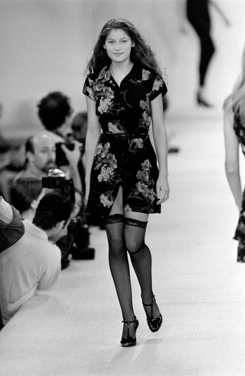 Laetitia Casta at Ralph Lauren Runway Show, November 1995