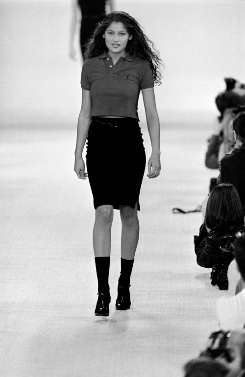 Laetitia Casta at Ralph Lauren Runway Show, November 1995 9