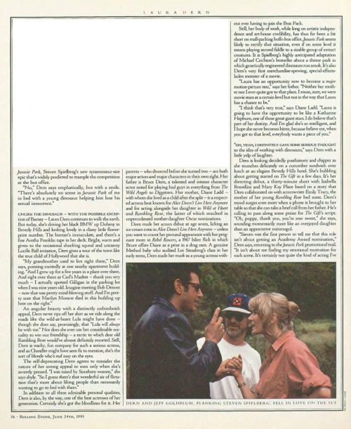 Laura Dern in Rolling Stone Magazine, June 1993 2