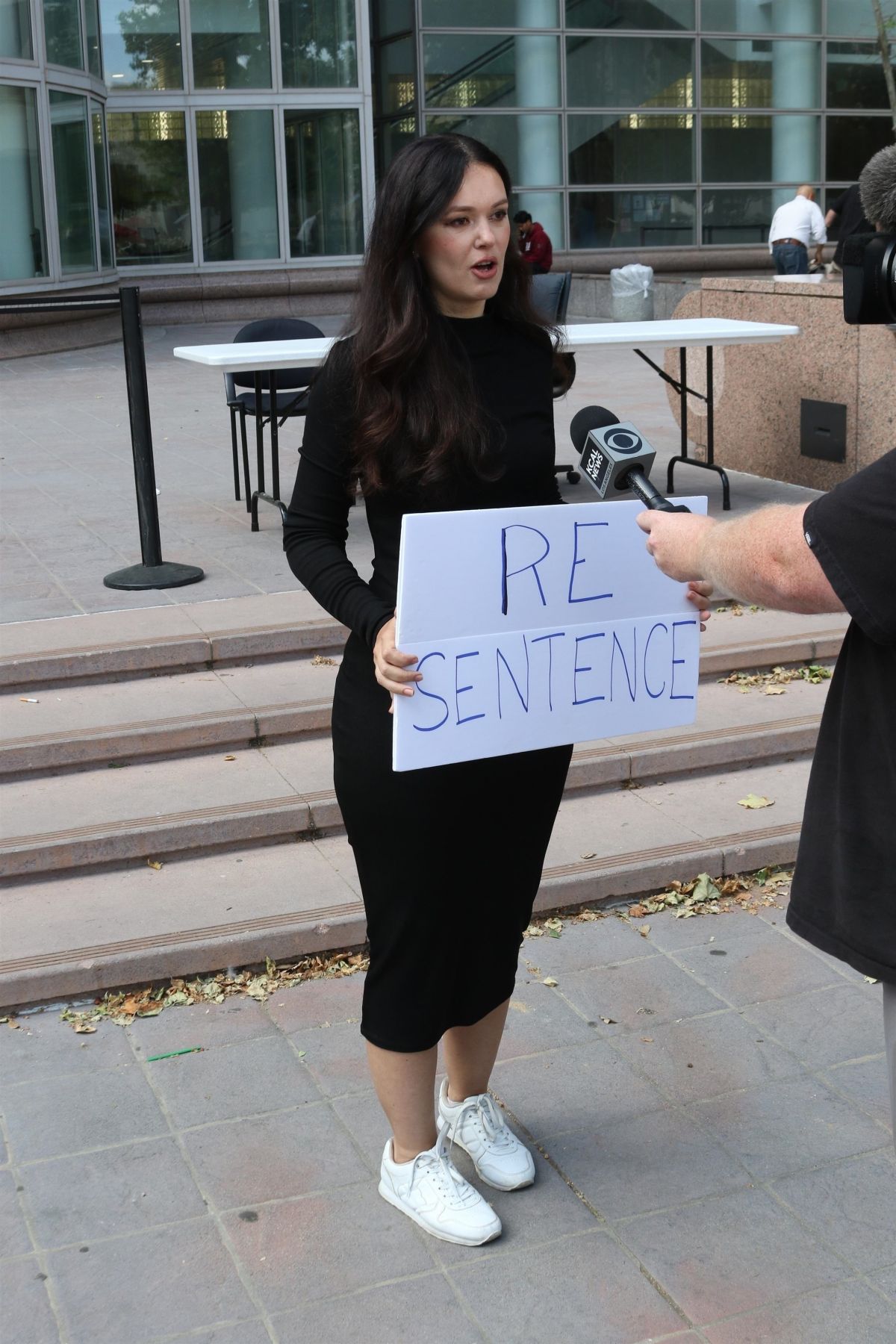 Natasha Blasick Outside Courthouse Hearing, May 2025