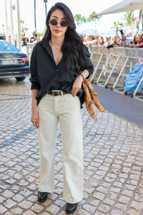 Peraya Malisorn Leaves Hotel Martinez Cannes, May 2025 5