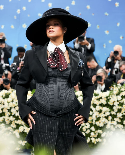 Pregnant Rihanna at 2025 Met Gala Celebrating Superfine, May 2025 1