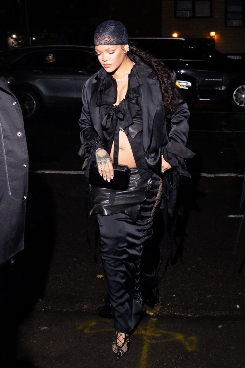 Pregnant Rihanna at Met Gala Afterparty, May 2025