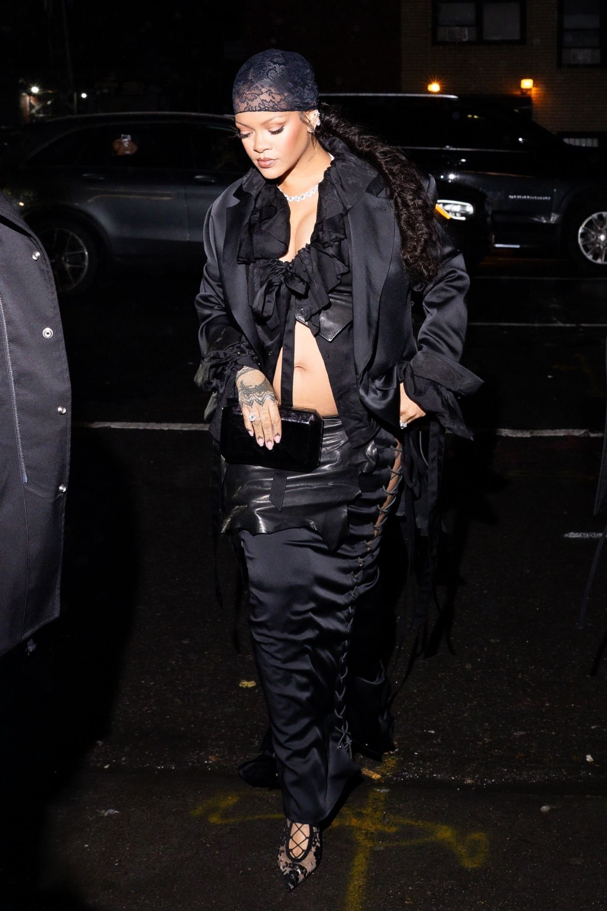 Pregnant Rihanna at Met Gala Afterparty, May 2025