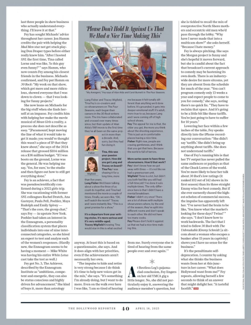 Tina Fey in The Hollywood Reporter, April 2025 2