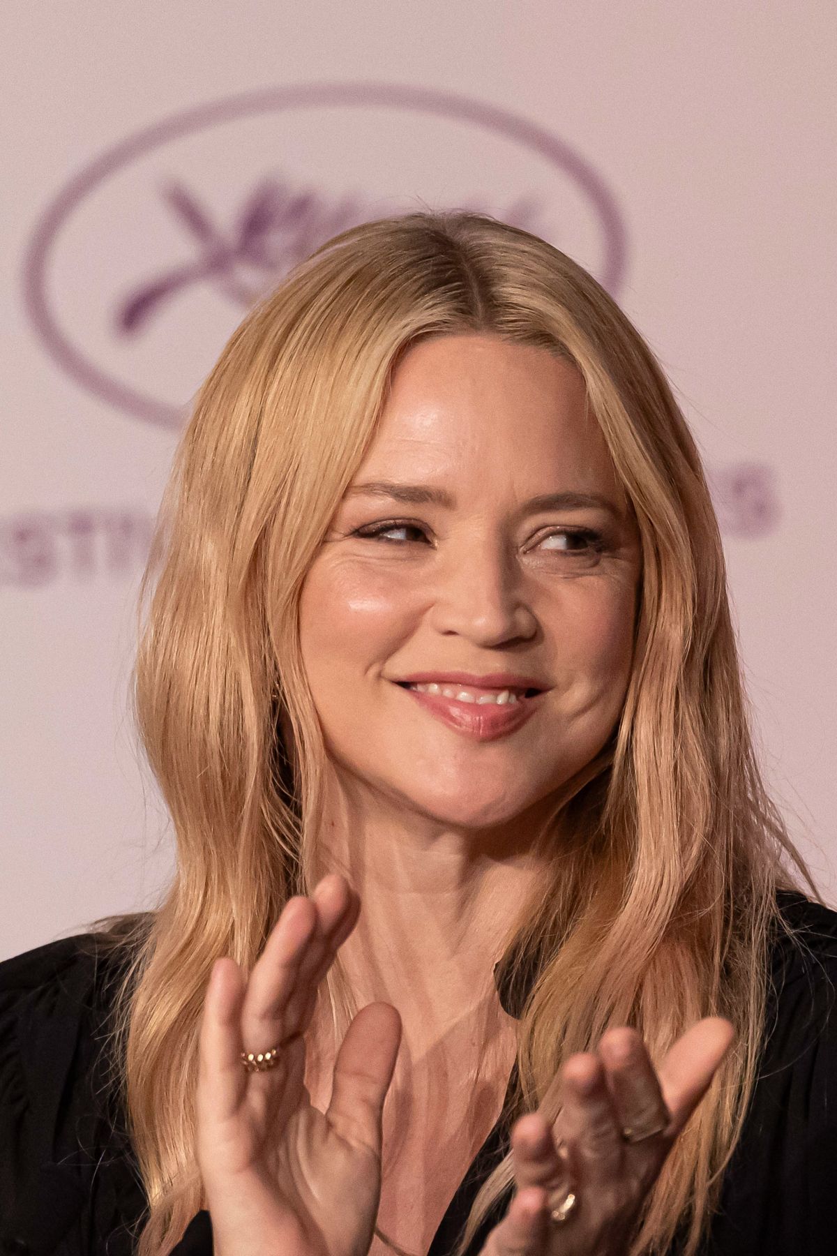 Virginie Efira at A Private Life Press Conference, May 2025