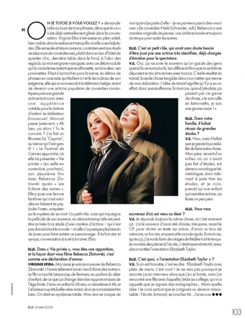 Virginie Efira in Elle France, May 2025 7