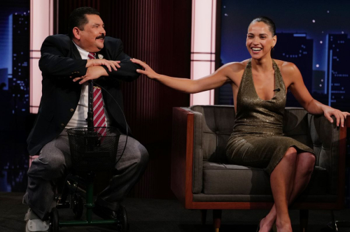 Adria Arjona at Jimmy Kimmel Live, June 2025 7