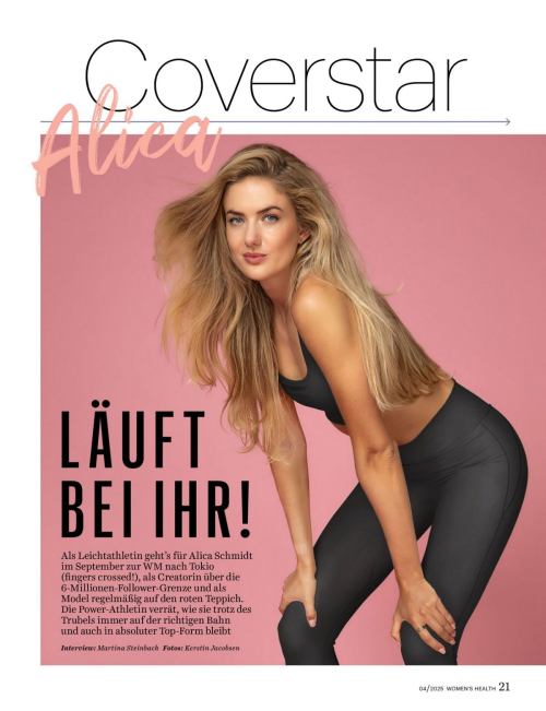 Alica Schmidt in Women’s Health Germany, April 2025 9