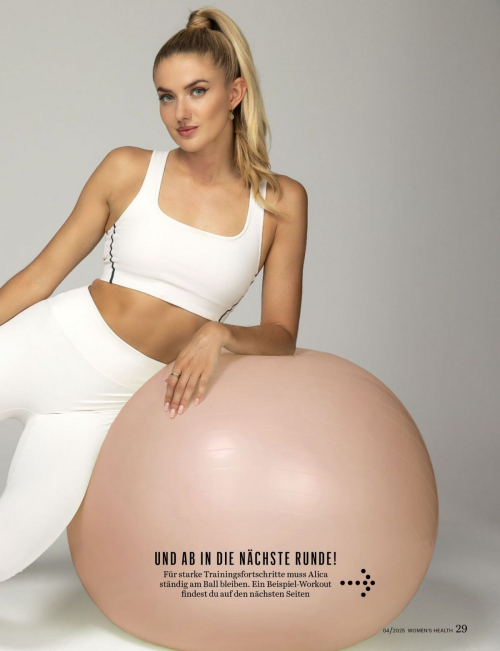 Alica Schmidt in Women’s Health Germany, April 2025 3