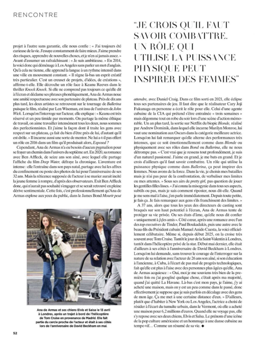 Ana De Armas in Gala Magazine France, June 2025 2