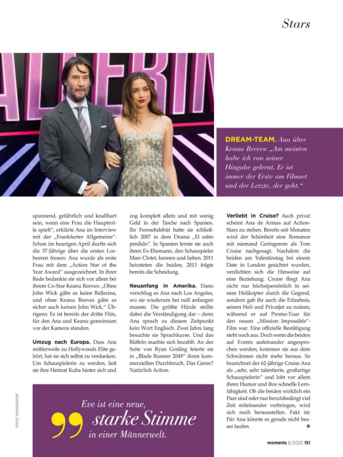 Ana de Armas in Moments Magazine, Summer 2025 2