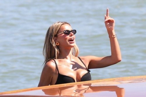 Brooks Nader Stuns in Black Dress in Venice, June 2025 2