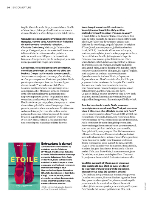 Charlotte Gainsbourg in Le Parisien Magazine, April 2025 5