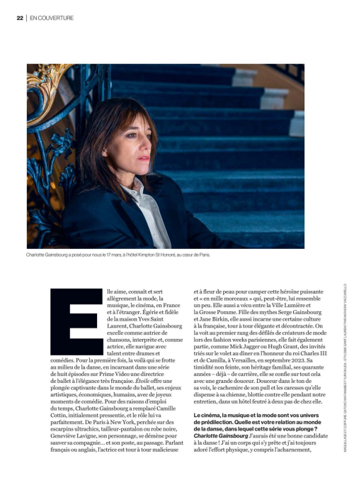 Charlotte Gainsbourg in Le Parisien Magazine, April 2025 7