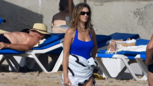 Delta Goodrem in Blue Swimsuit in Malta, June 2025 2