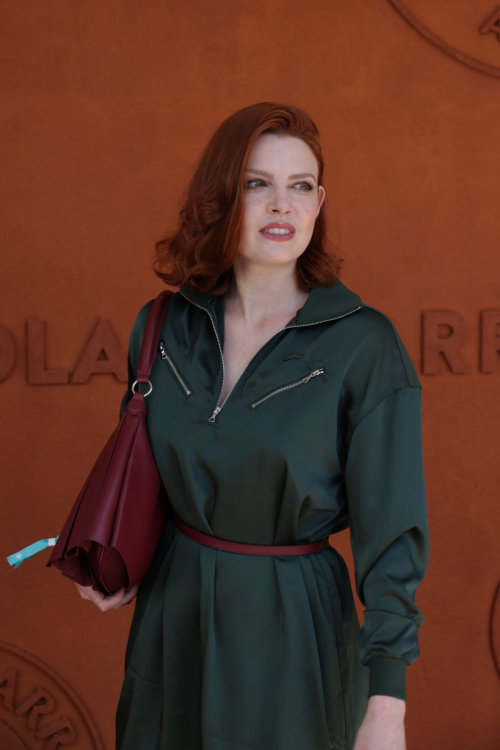 Elodie Frege Seen at French Open, May 2025