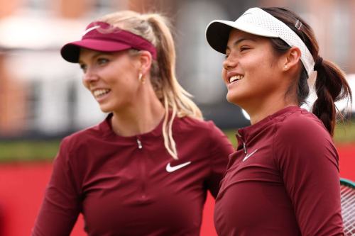 Emma Raducanu and Katie Boutler in Doubles Match, June 2025 9