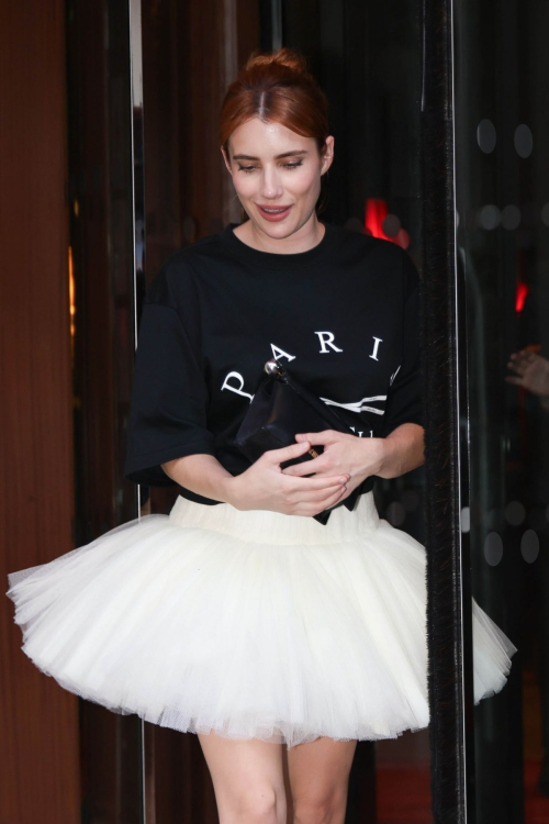 Emma Roberts Leaves Dinner at Royal Monceau, June 2025 4