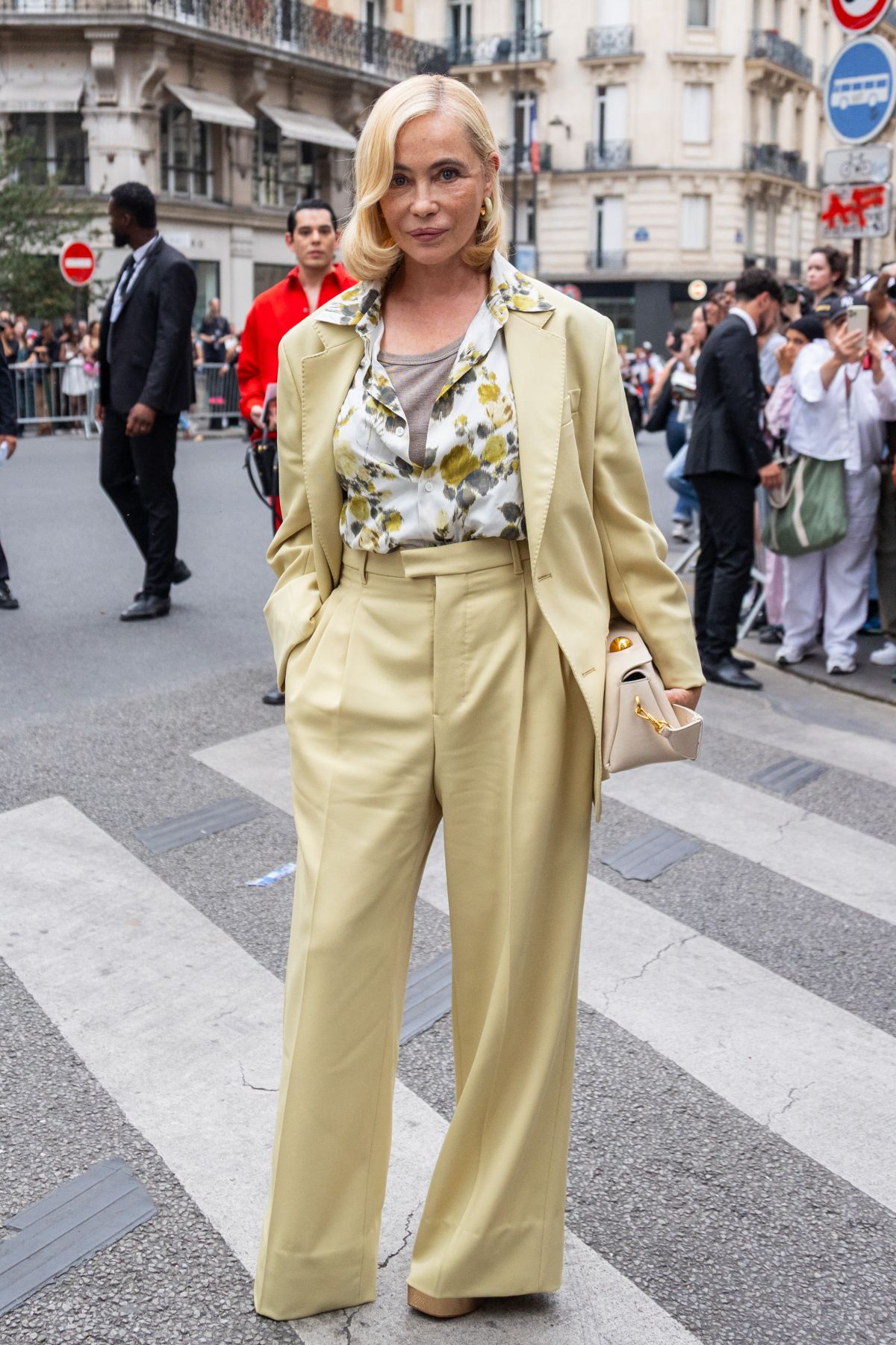 Emmanuelle Beart at Ami Show Paris, June 2025
