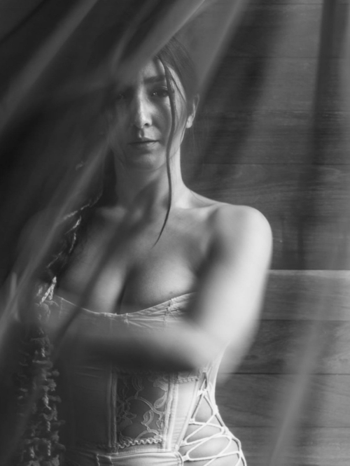 Erendira Ibarra black and white photoshoot, June 2025 5