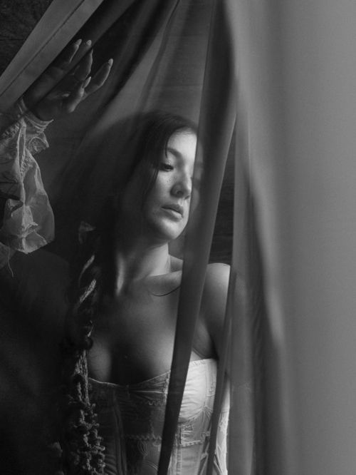 Erendira Ibarra black and white photoshoot, June 2025 7