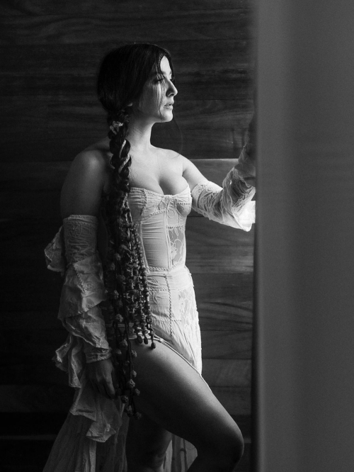 Erendira Ibarra black and white photoshoot, June 2025 8