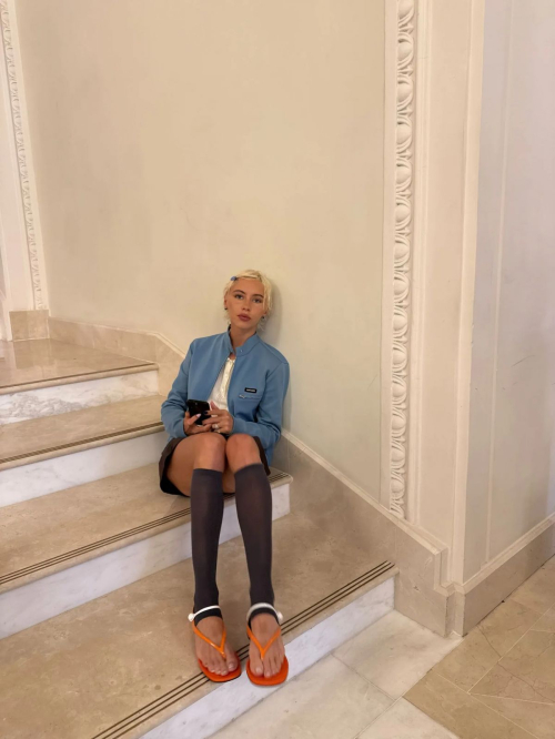 Iris Law for British Vogue Miu Miu Diary, May 2025 2