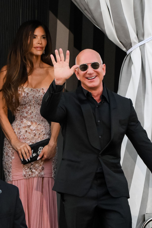 Lauren Sanchez and Jeff Bezos Evening in Venice, June 2025