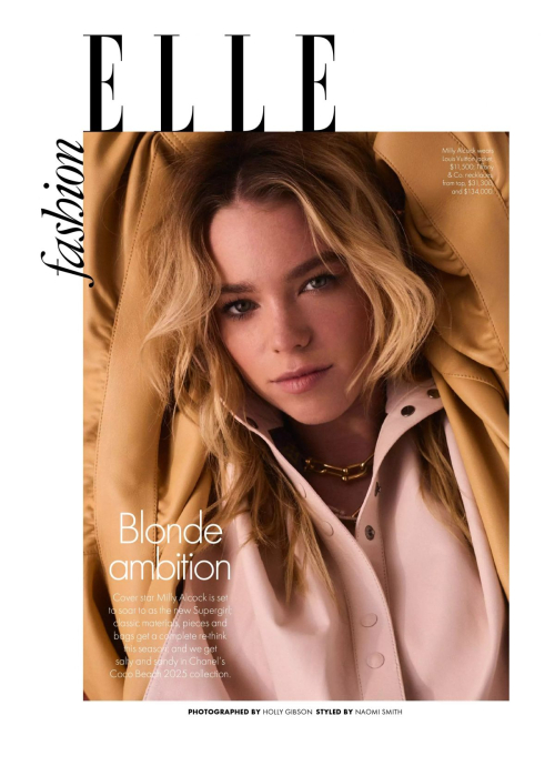 Milly Alcock in Elle Australia, June 2025 12