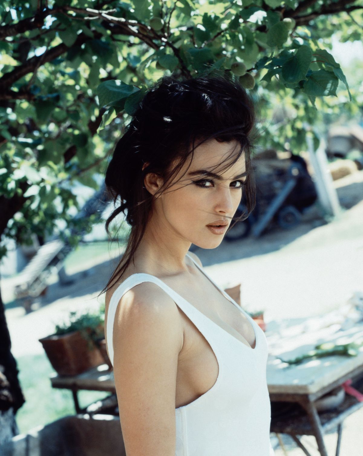 Monica Bellucci at photoshoot in Rome, 1991