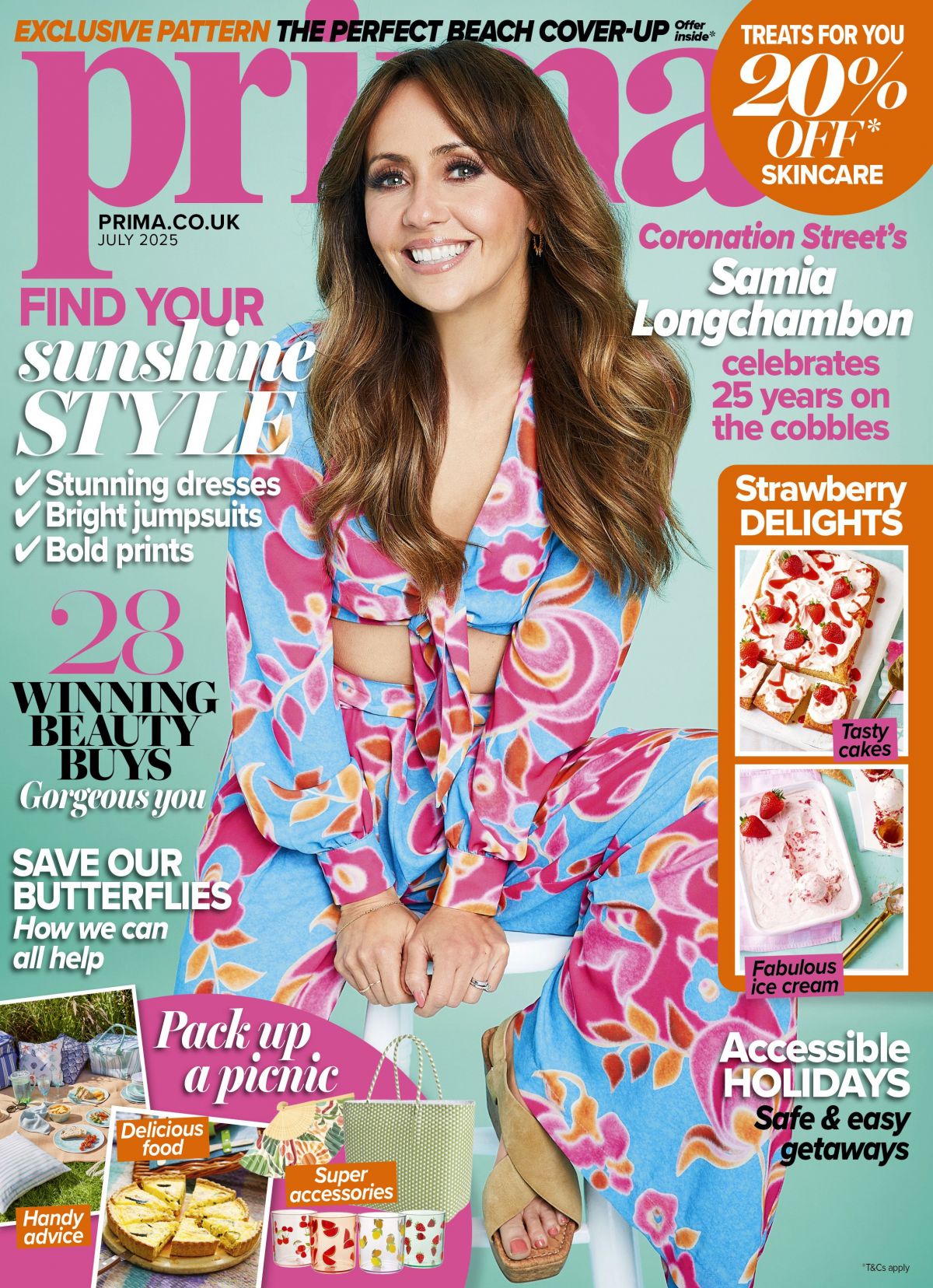 Samia Longchambon for Prima Magazine, July 2025