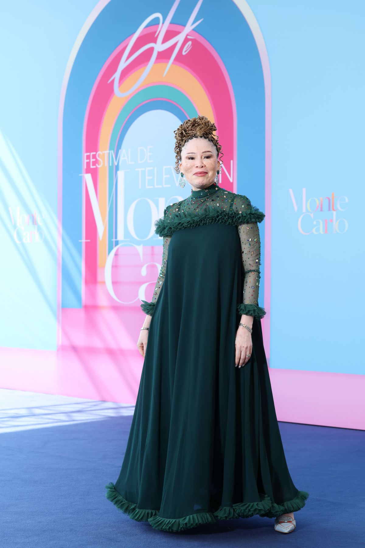 Sibonelo Leleto Khanyile at Photocall Monte Carlo TV Festival, June 2025