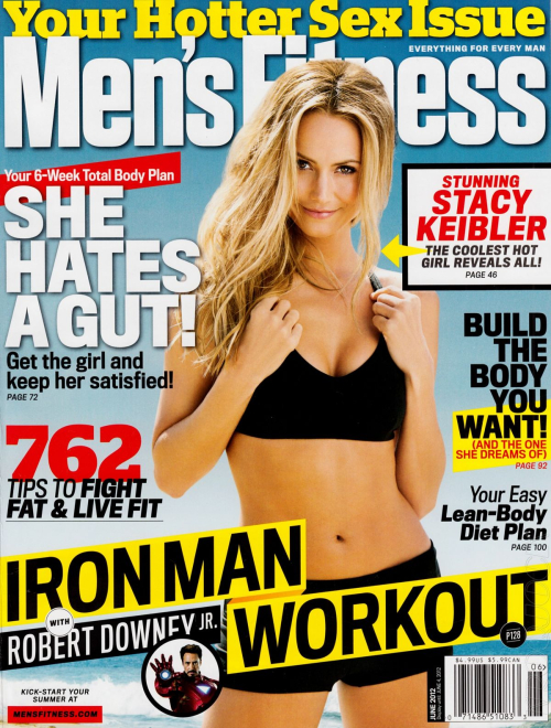 Stacy Keibler in Men’s Fitness Magazine, June 2012